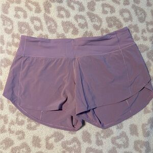 Lululemon Shorts Women’s 8 tall Purple Running Workout speed shorts
